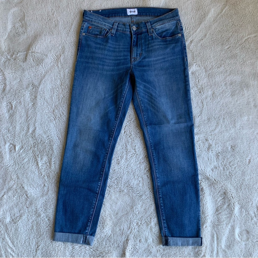 Hudson Super Skinny Crop Harkin Cuff Denim Jeans‎ Size 28